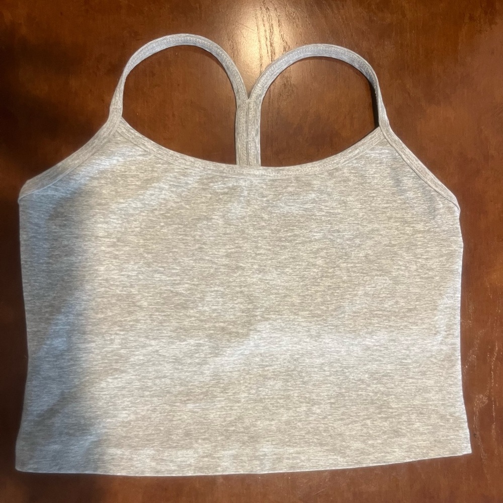 Beyond Yoga Spacedye Slim Racerback Cropped Tank w/ Shelf Bra
